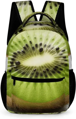 Travel Backpack for Men Women Carry On Backpack Lightweight Laptop Backpack Green Kiwi Backpack for Work Hiking
