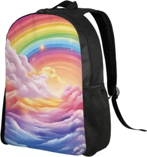 Travel Laptop Backpack Colorful Rainbow Carry On Backpack Casual Daypack Waterproof Business Work Bag
