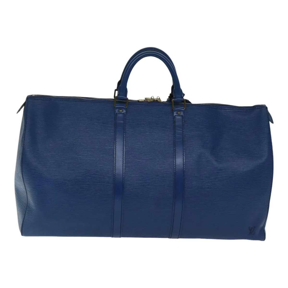 Trendy Inspired Louis Vuitton Epi Keepall 55 Boston Bag Toledo Blue M42955 Lv Auth 88750