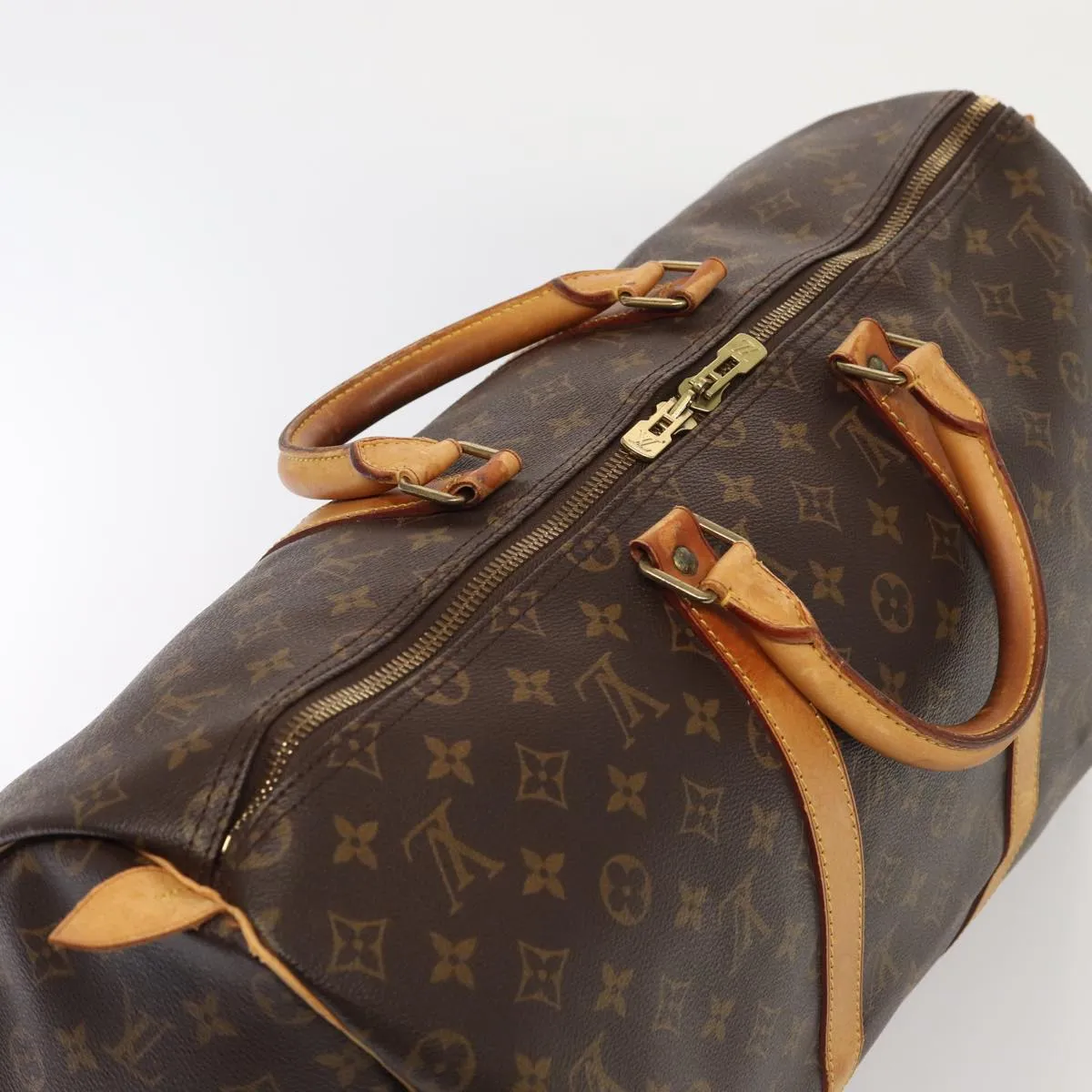 Trendy Inspired Louis Vuitton Monogram Keepall 50 Boston Bag M41426 Lv Auth Ki4746