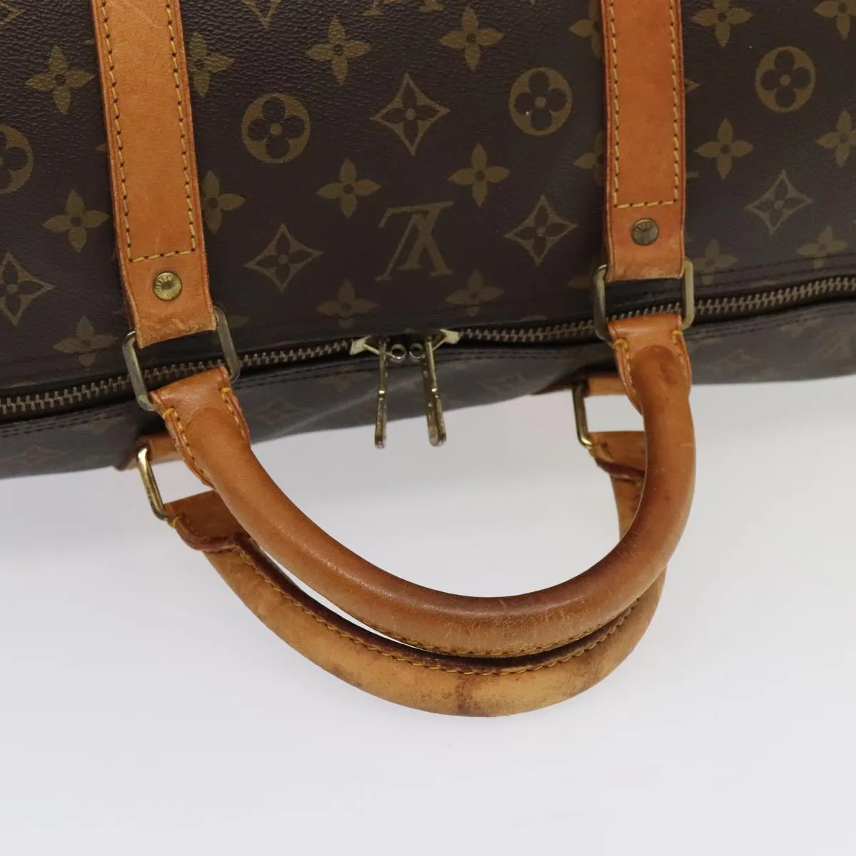 Trendy Inspired Louis Vuitton Monogram Keepall 60 Boston Bag M41422 Lv Auth Ki4817