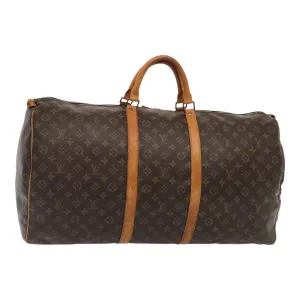 Trendy Inspired Louis Vuitton Monogram Keepall 60 Boston Bag M41422 Lv Auth Ki4817