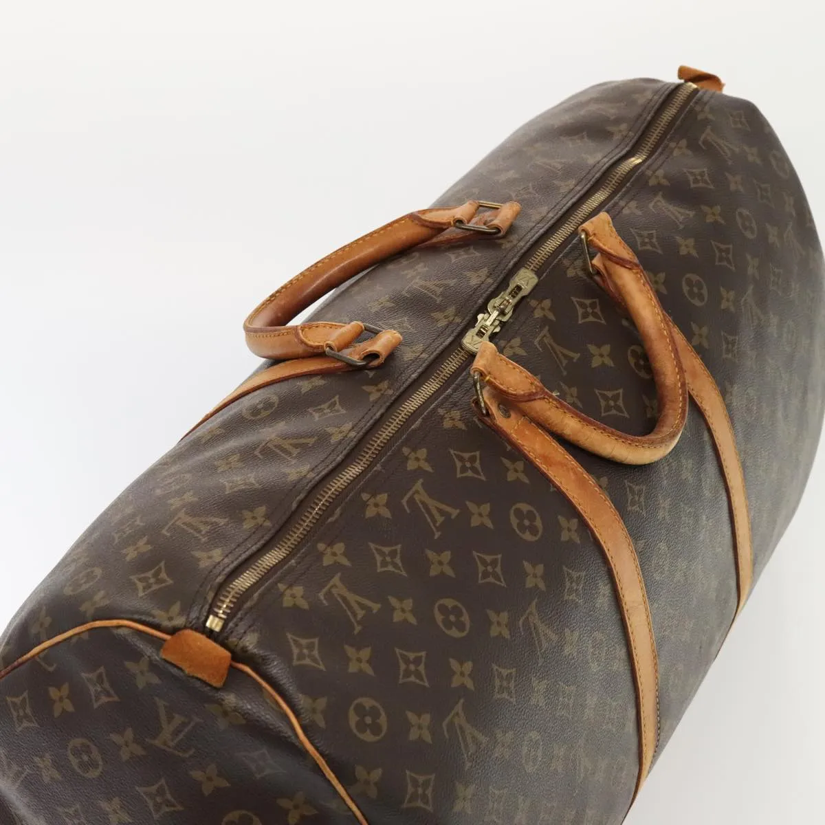 Trendy Inspired Louis Vuitton Monogram Keepall 60 Boston Bag M41422 Lv Auth Ki4817