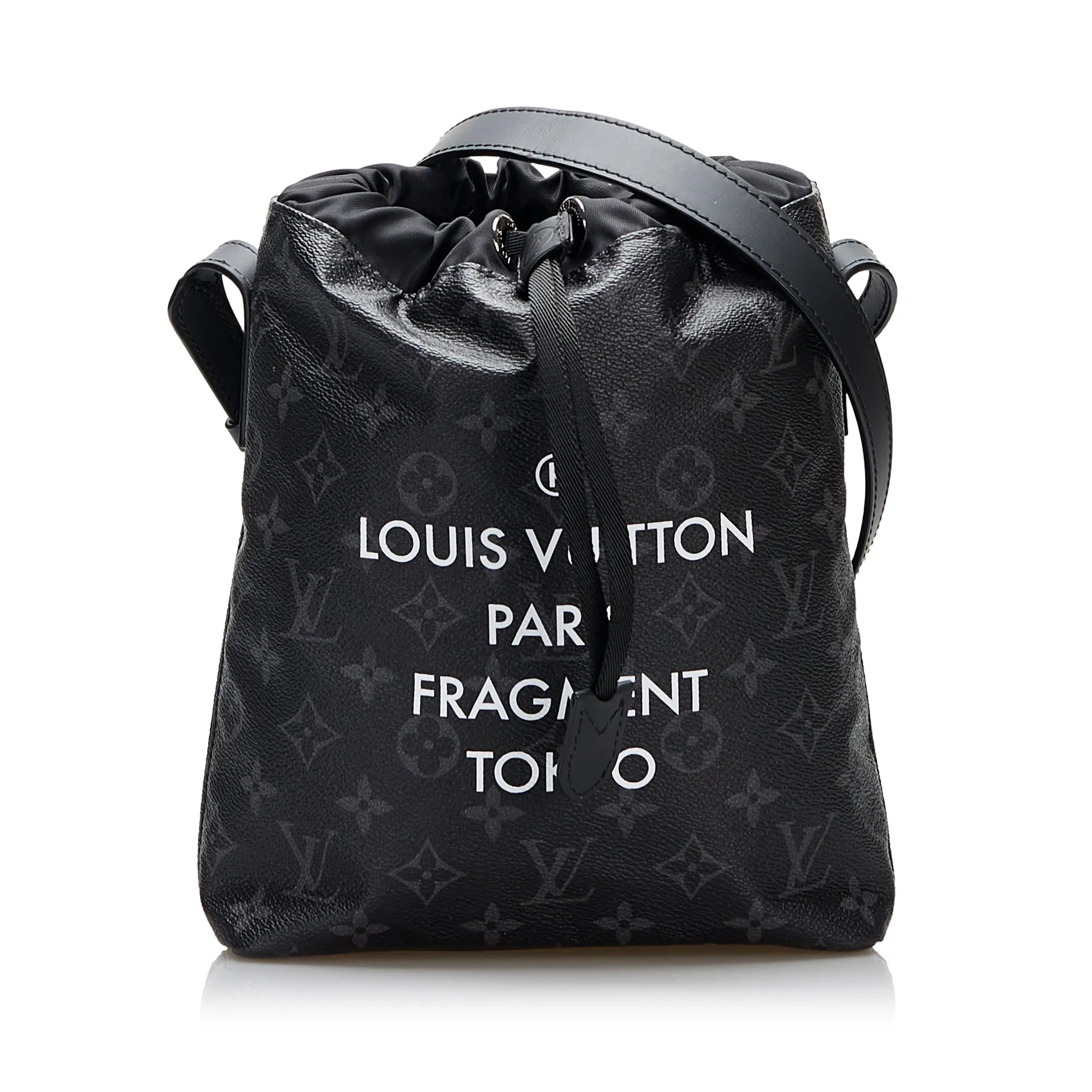 Trendy Inspired Louis Vuitton X Fragment Bucket Bag Monogram Eclipse Canvas