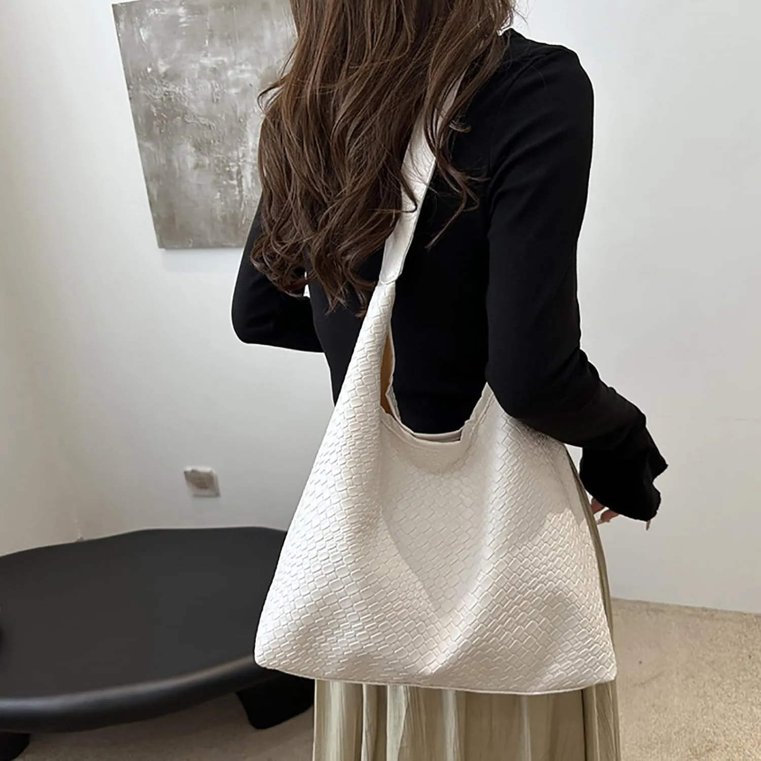 Trendy Ladies Shoulder Bag Tote Bags For Women Work Bags Suede Slouchy Bag Handbag Tote Handbag