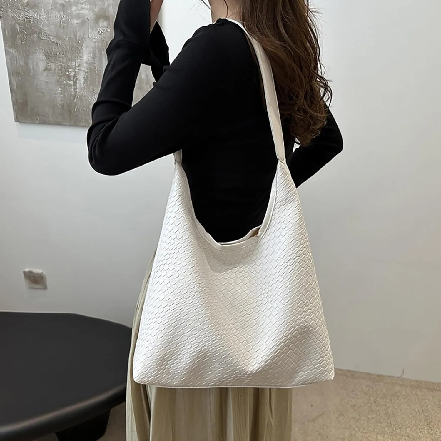 Trendy Ladies Shoulder Bag Tote Bags For Women Work Bags Suede Slouchy Bag Handbag Tote Handbag