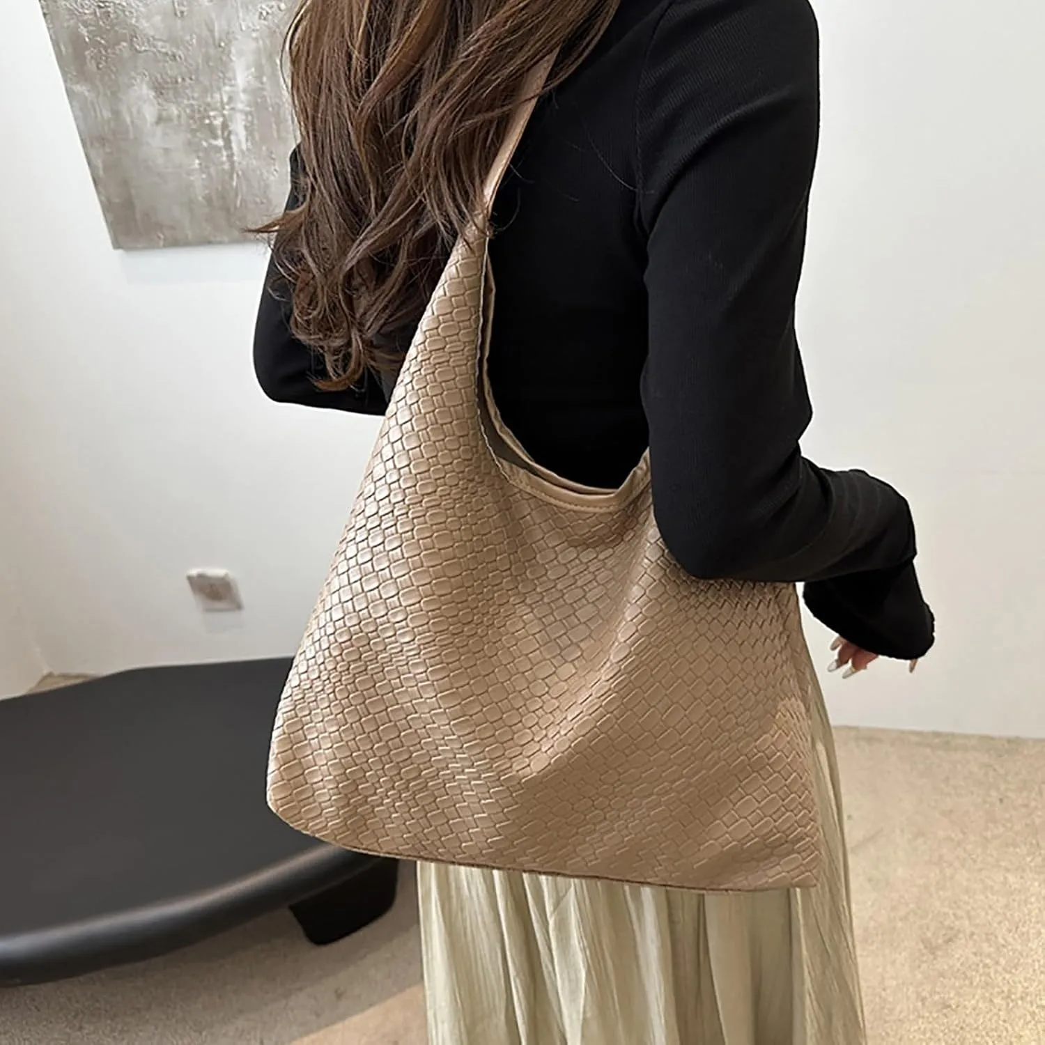 Trendy Ladies Shoulder Bag Tote Bags For Women Work Bags Suede Slouchy Bag Handbag Tote Handbag