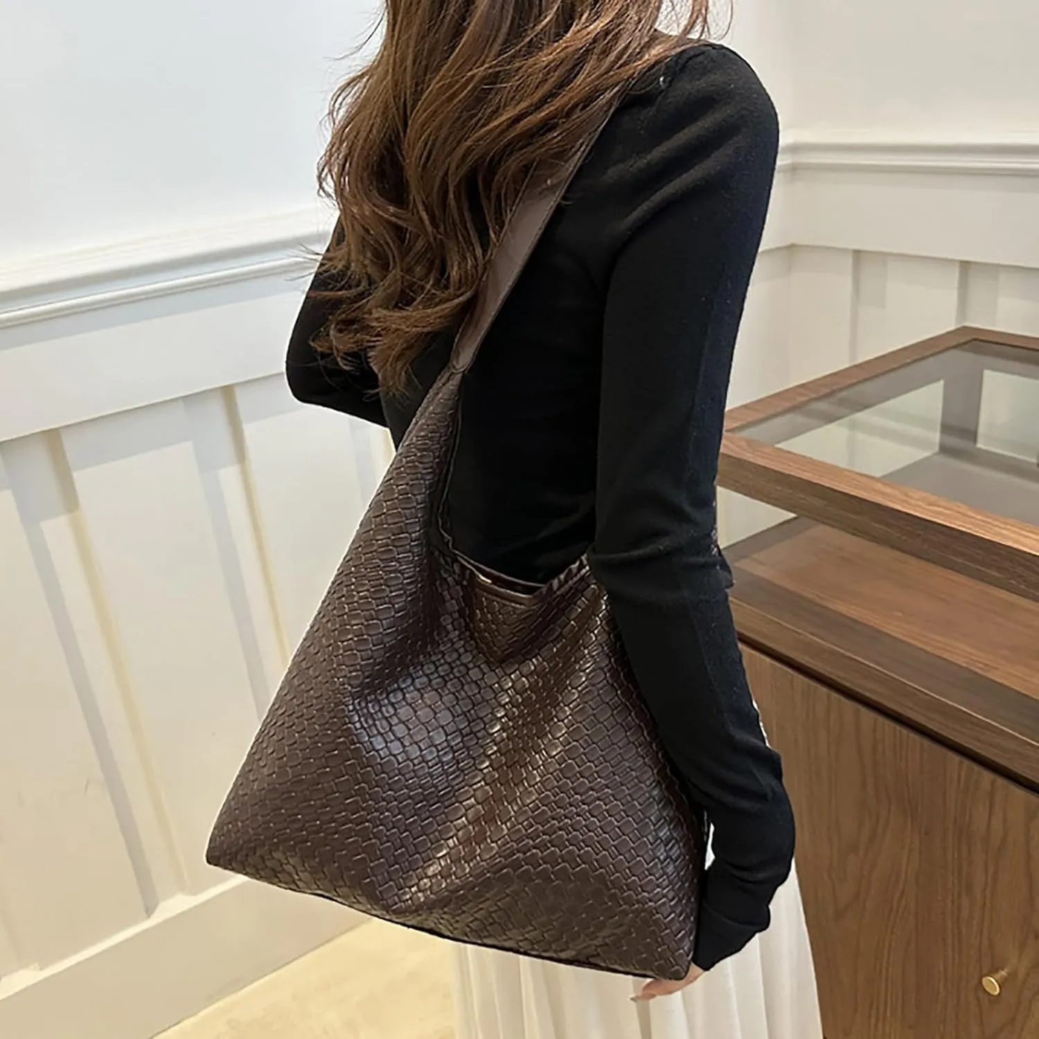 Trendy Ladies Shoulder Bag Tote Bags For Women Work Bags Suede Slouchy Bag Handbag Tote Handbag