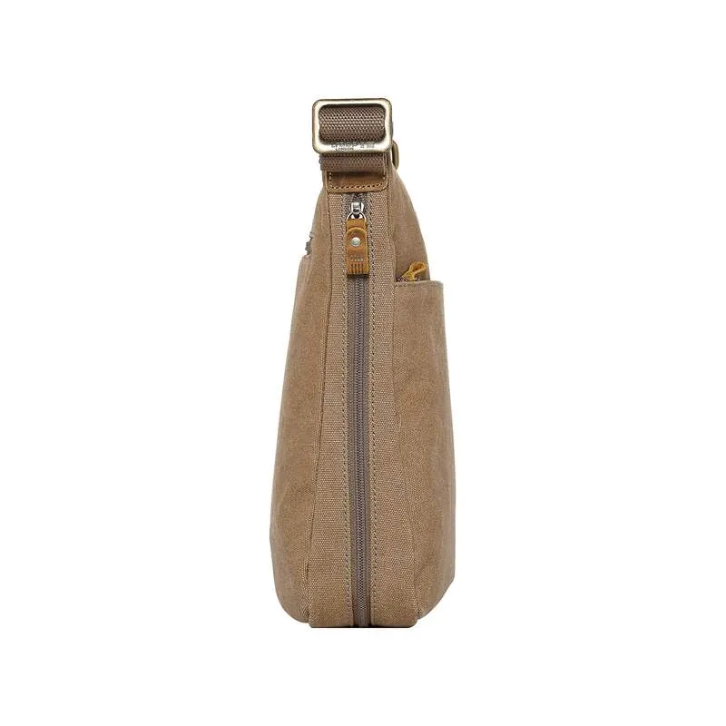 Troop London TRP0236 Classic Across Body Bag in Brown