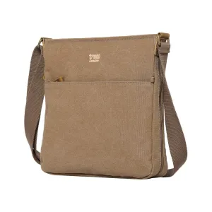 Troop London TRP0236 Classic Across Body Bag in Brown
