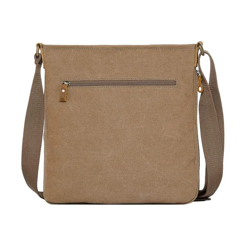 Troop London TRP0236 Classic Across Body Bag in Brown