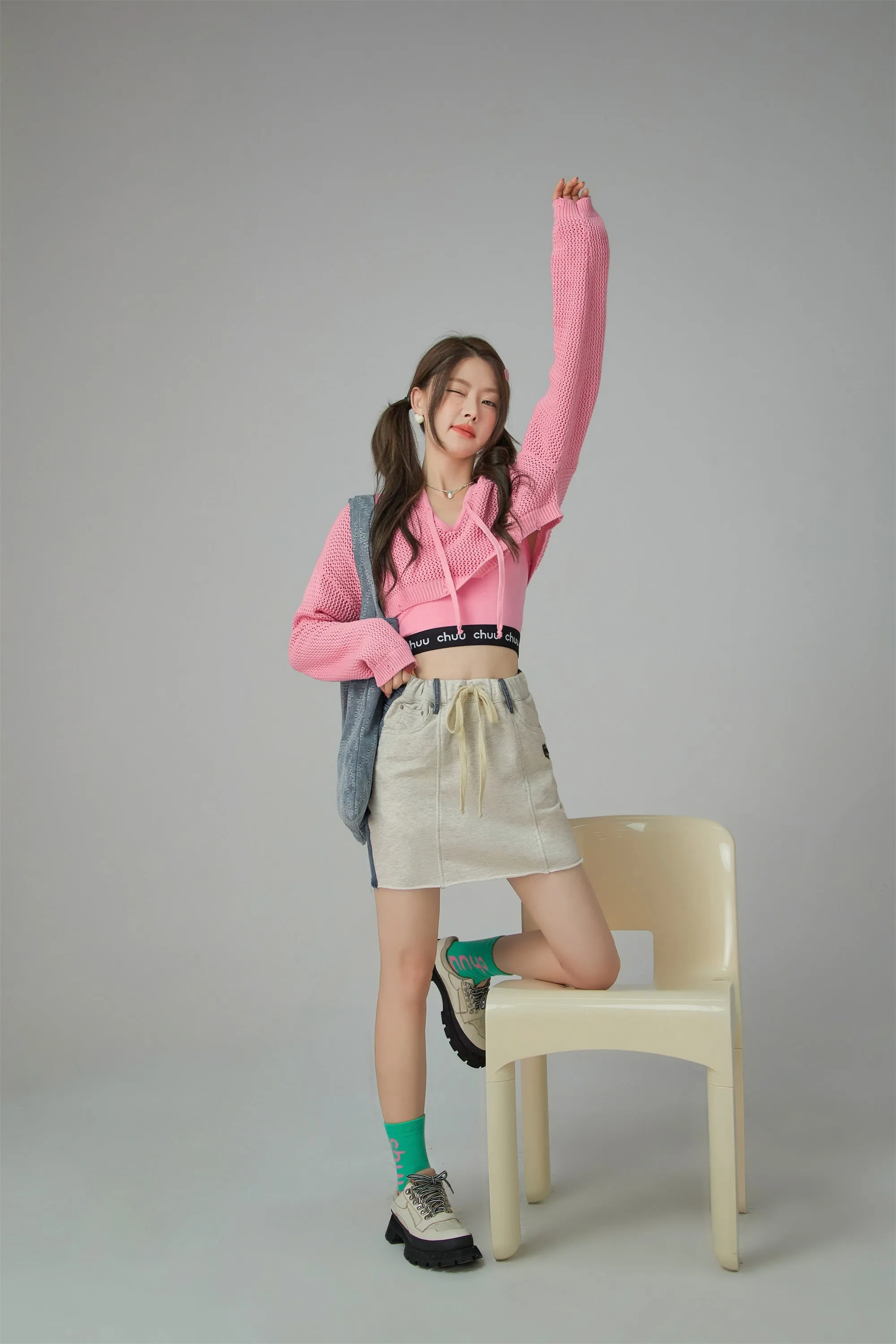 Two Faced Denim Mini Skirt