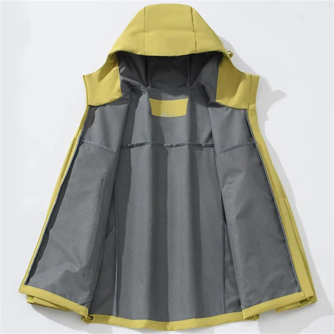 Unisex Outdoor Sporty Hiking Trekking Raincoat Windproof Climbing Waterproof Windbreaker Jacket