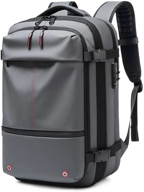 Vacuum Backpack, 60l Expandable Backpack With Vacuum Compression, Waterproof And Anti-theft Vacuum Backpack Travel, Backpack Compression Vacuum for Laptop/Business/College/Camping(gray)