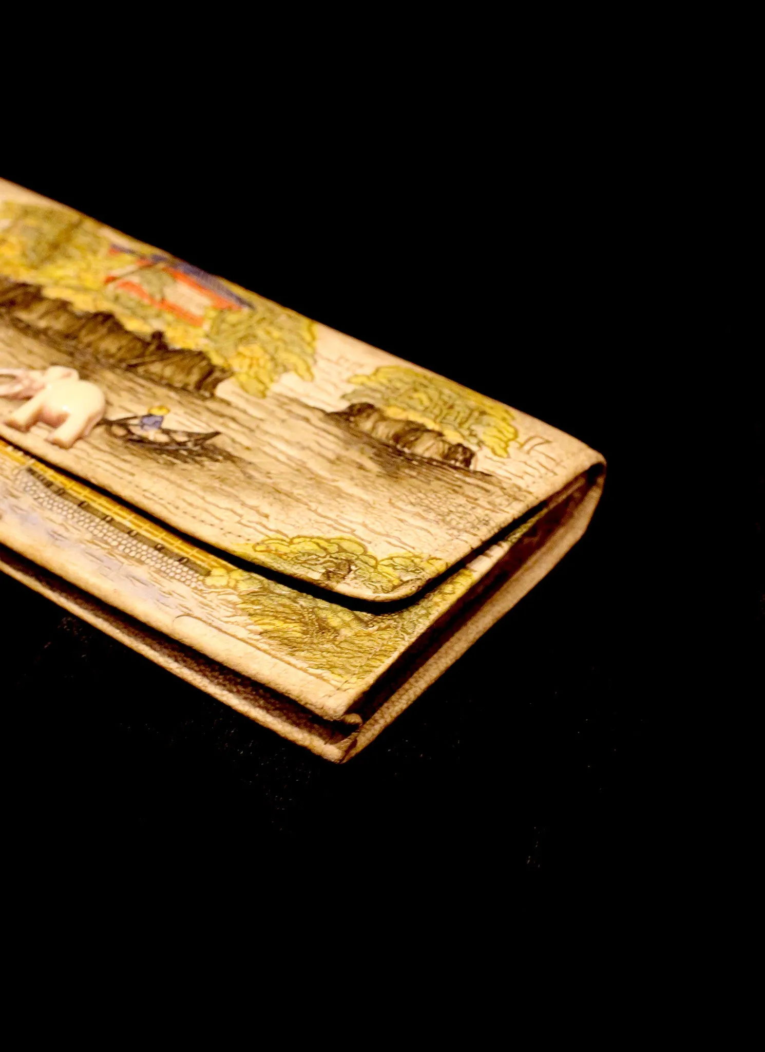 Vintage 1930s Leather Clutch Bag
