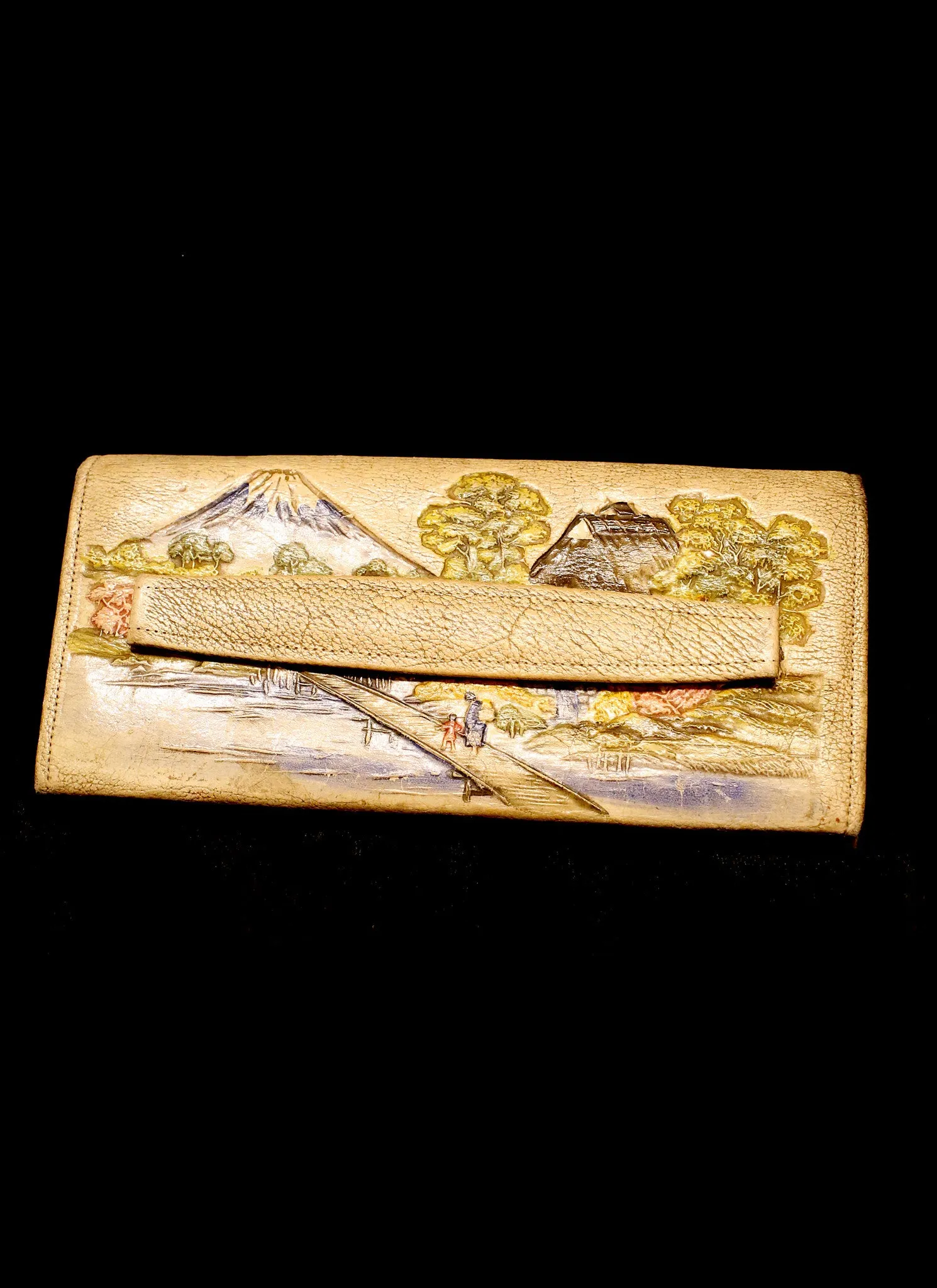 Vintage 1930s Leather Clutch Bag