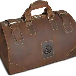 Vintage Crazy Horse Leather Weekend Bag