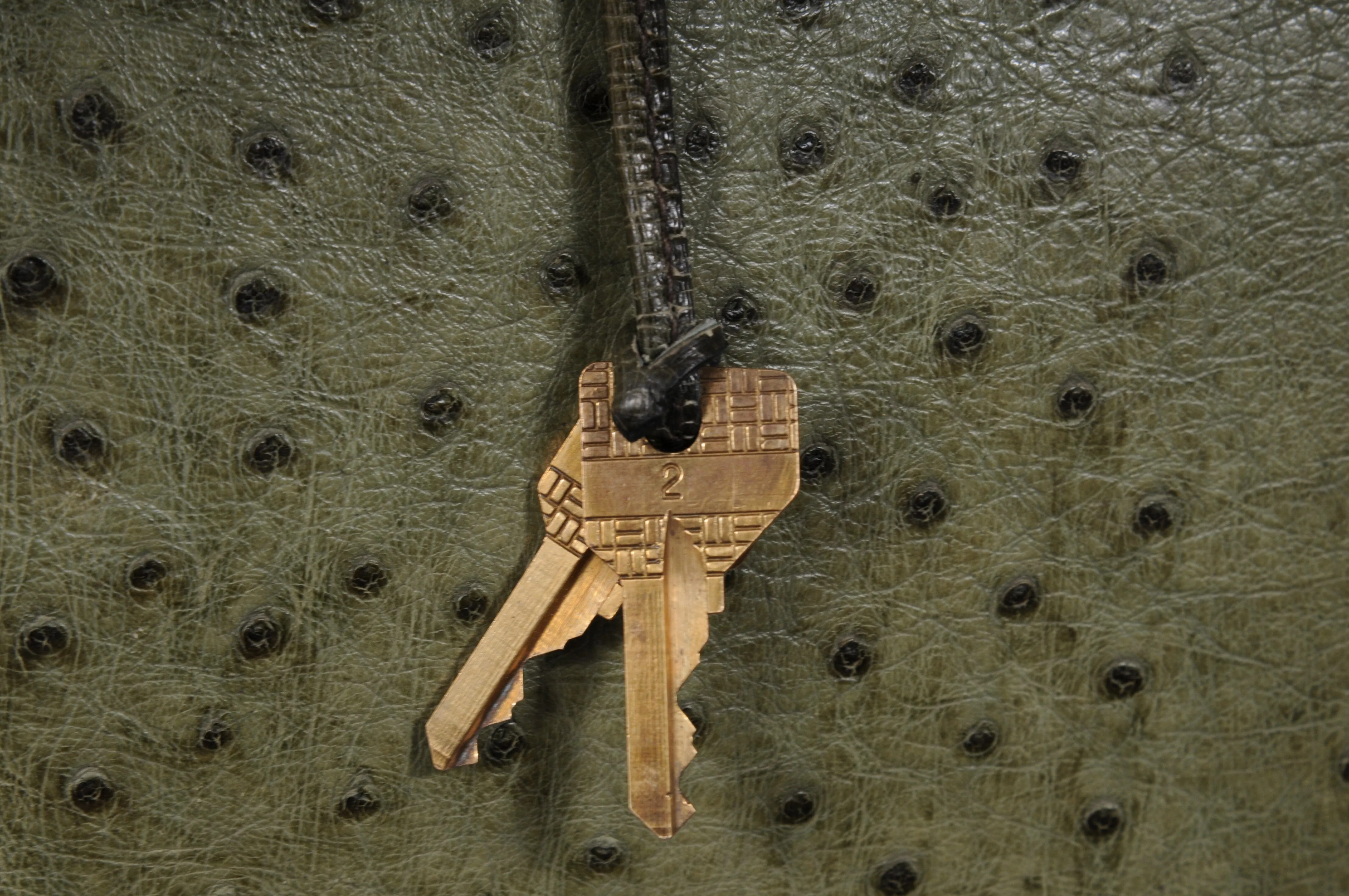 Vintage Ostritch Haut À Courroies Hac Birkin 40 Travel Duffle Bag
