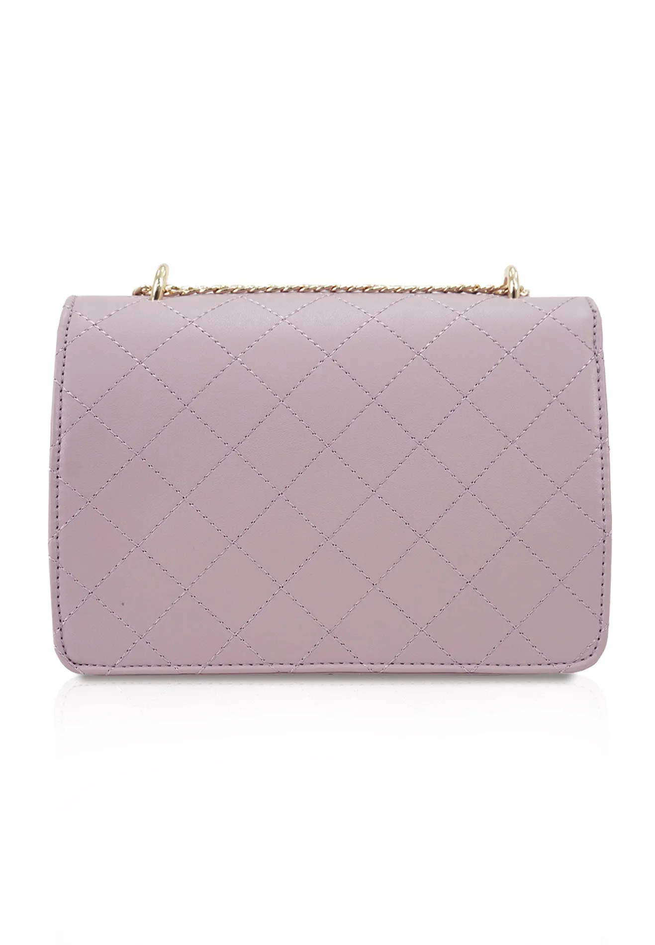 VOIR Small Crossbody Quilted Front Flap Bag