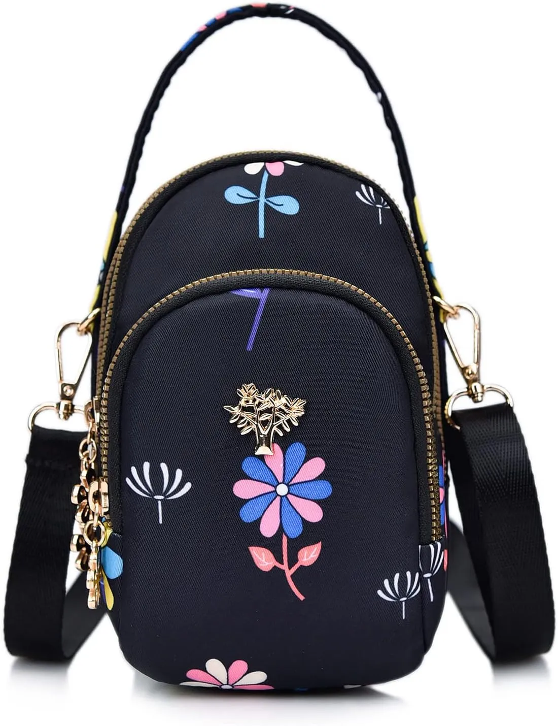 Waterproof Backpack for Men Women Women's Crossbody Travel Purses Built In Wallet Stylish Shoulder Bag(J)