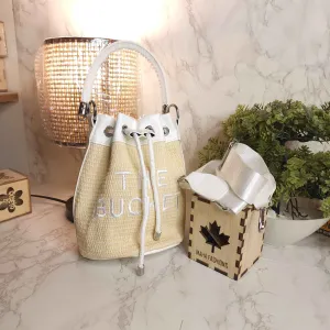 White Bucket Bag