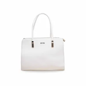 White Formal Hand Bag P36122
