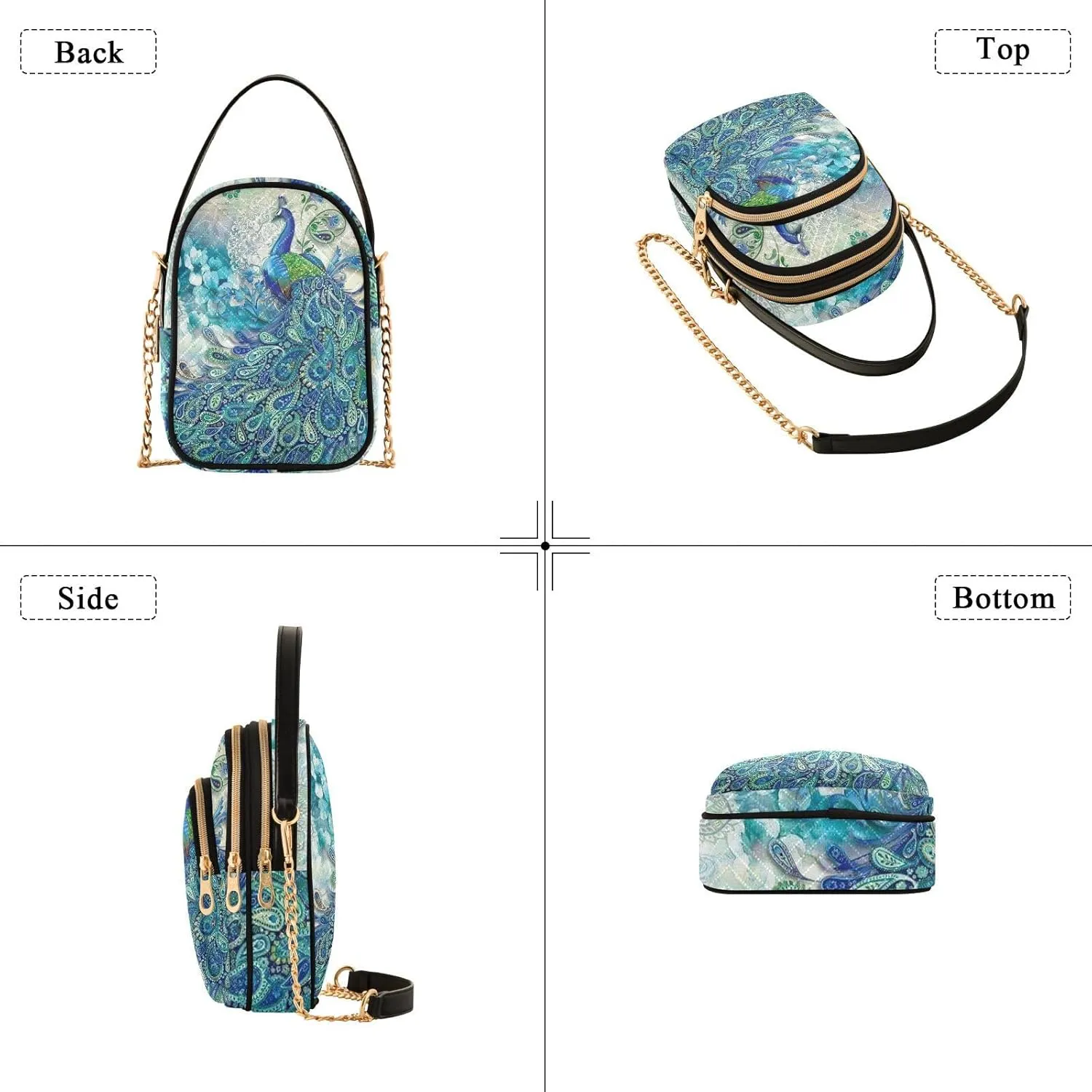 WIHVE Small Crossbody Bags Shoulder Bag for Women with Chain Strap