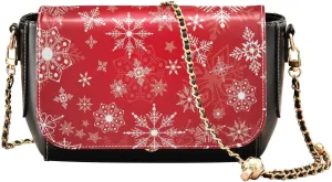 WIHVE Women's Crossbody Handbag Leather Shoulder Bag with Chain Strap