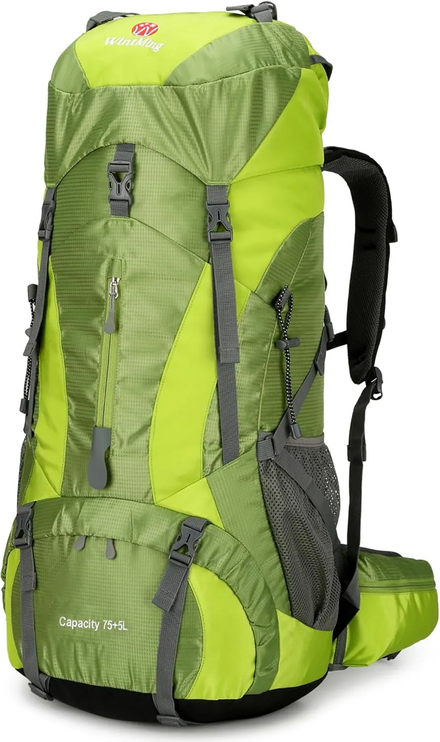 Wintming 75L Hiking Backpack with Rain Cover