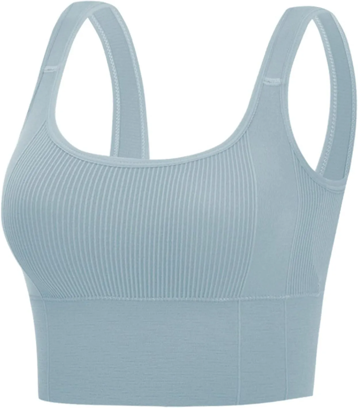 Wirefree Supportive Sports Bras for Women for Large Bust Tank Athletic Gym Sporty Sexy High Impact Workout Tank Top