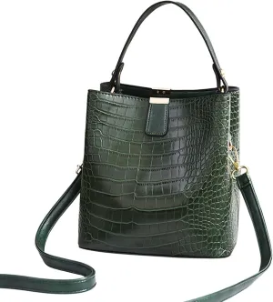Women Leather Shoulder Bag Solid Color Handbags Canvas Shoulder Bag (One Size)
