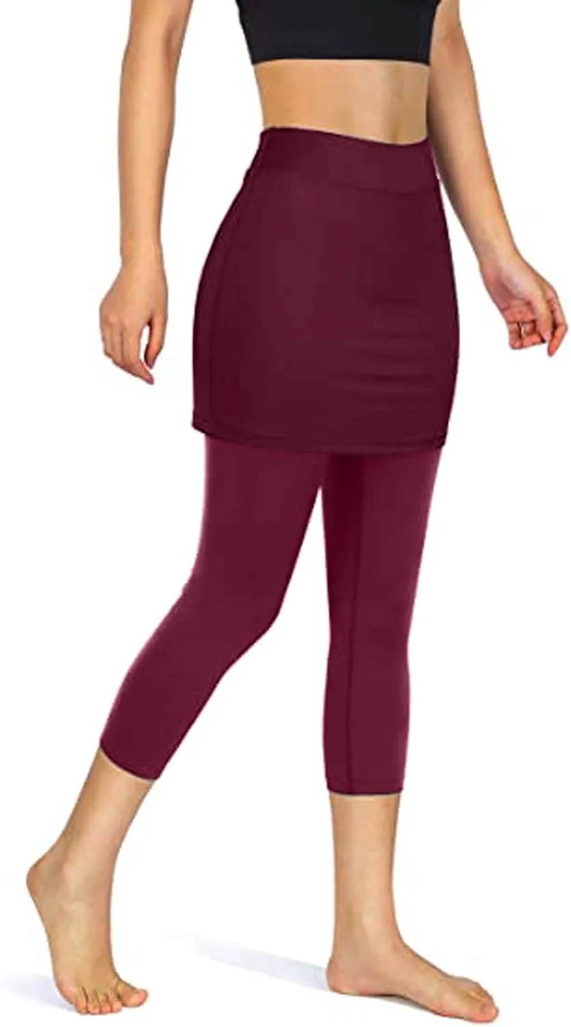 Women Legging Skirt Table Golf Skirts Sporty Sports Tight Casual Pockets High Waisted Skirted African Western