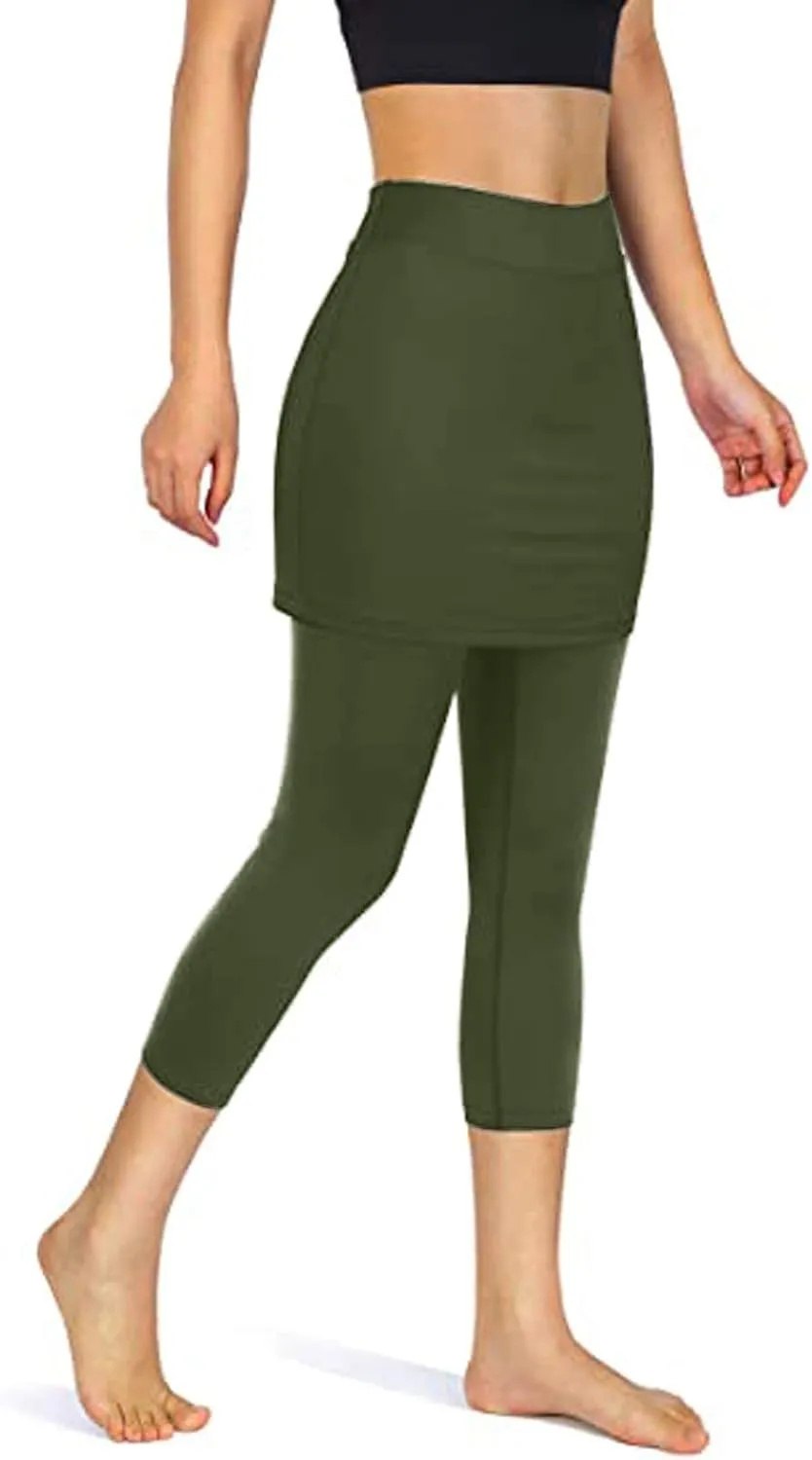Women Legging Skirt Table Golf Skirts Sporty Sports Tight Casual Pockets High Waisted Skirted African Western
