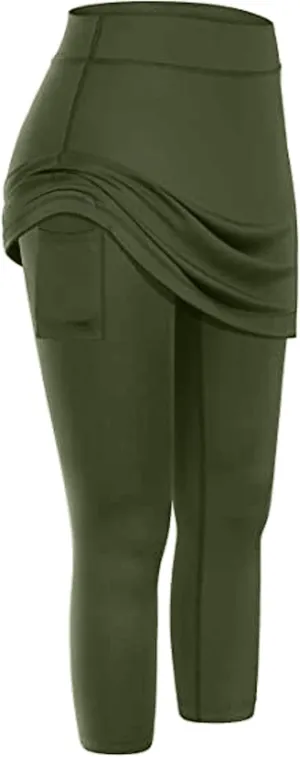 Women Legging Skirt Table Golf Skirts Sporty Sports Tight Casual Pockets High Waisted Skirted African Western