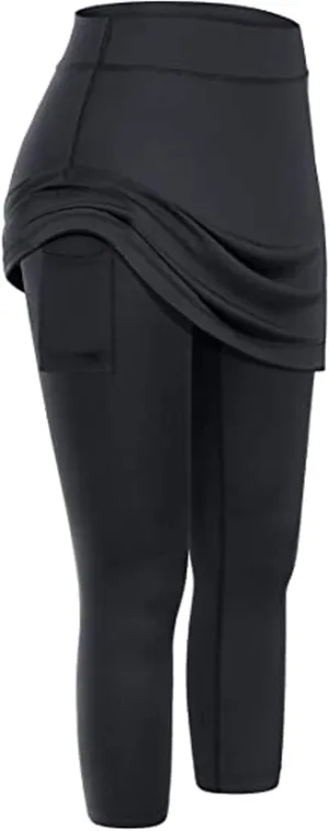 Women Legging Skirt Table Golf Skirts Sporty Sports Tight Casual Pockets High Waisted Skirted African Western