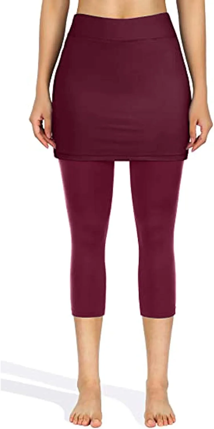 Women Legging Skirt Table Golf Skirts Sporty Sports Tight Casual Pockets High Waisted Skirted African Western