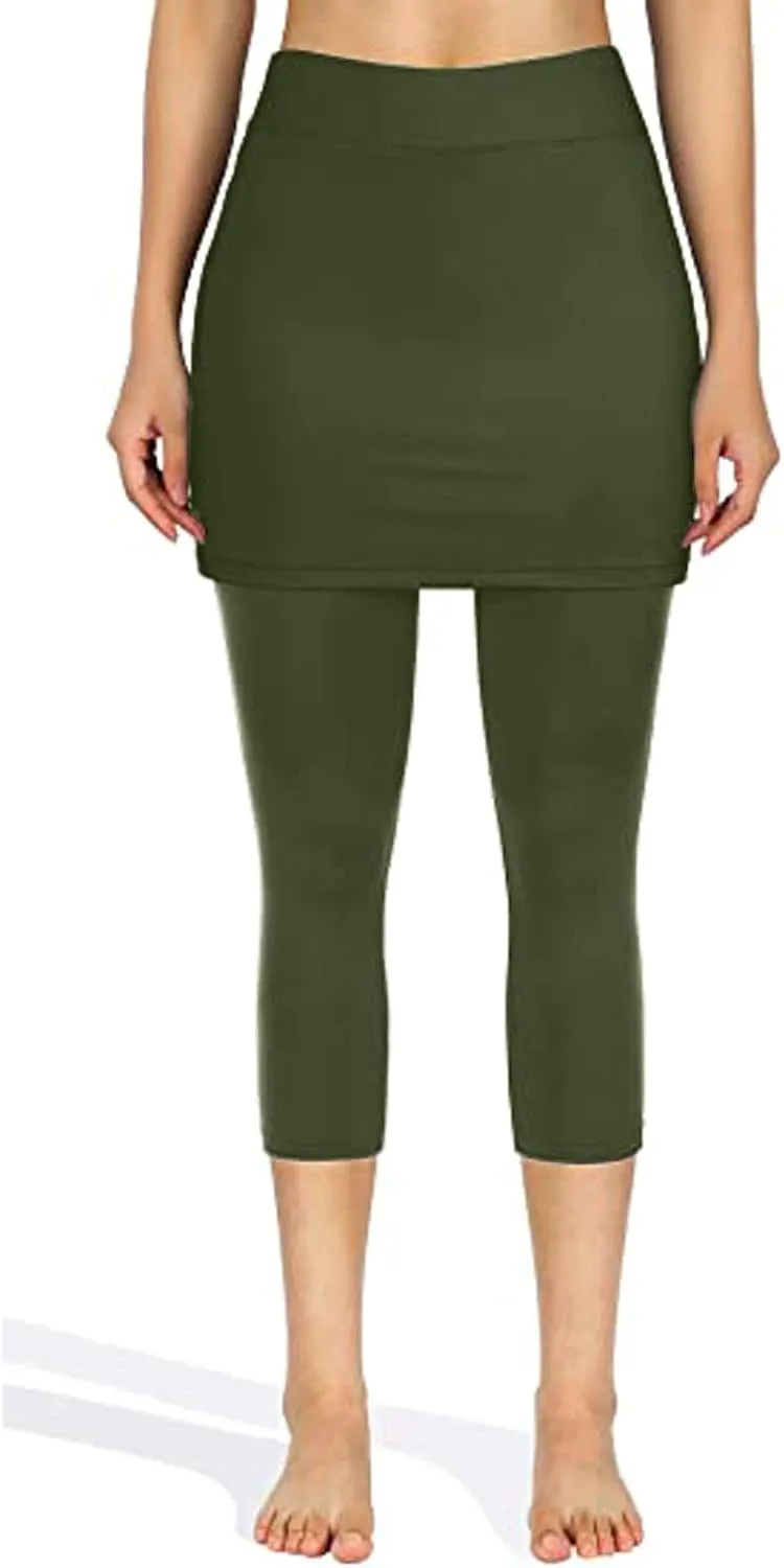 Women Legging Skirt Table Golf Skirts Sporty Sports Tight Casual Pockets High Waisted Skirted African Western