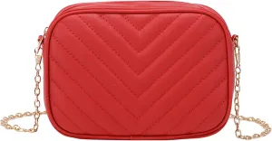 Women Messenger Bag Fashion Simple Trend Chain Shoulder Bag Purse Practical Teal Messenger Bags (Red, One Size)