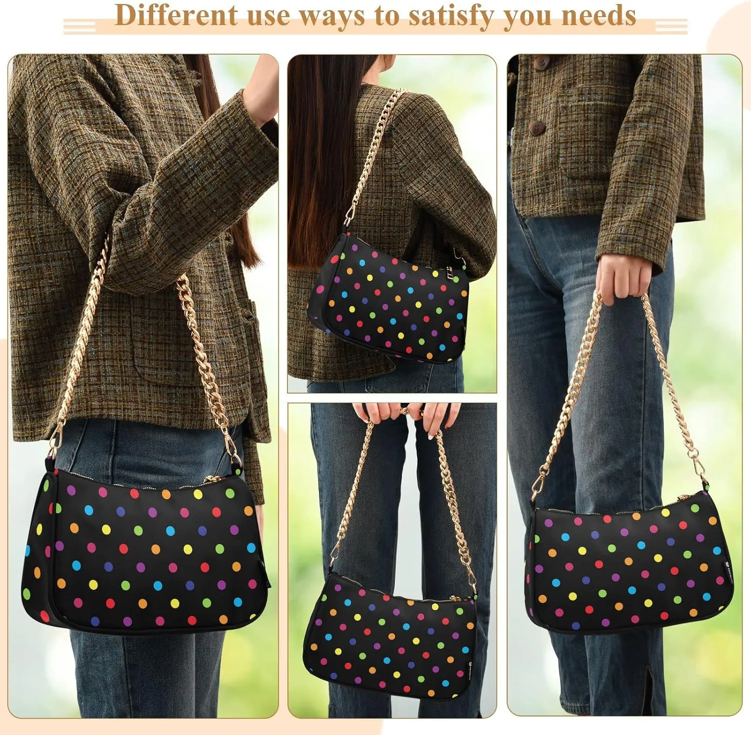 Women Shoulder Bag Crossbody Tote Handbag Chain Bag