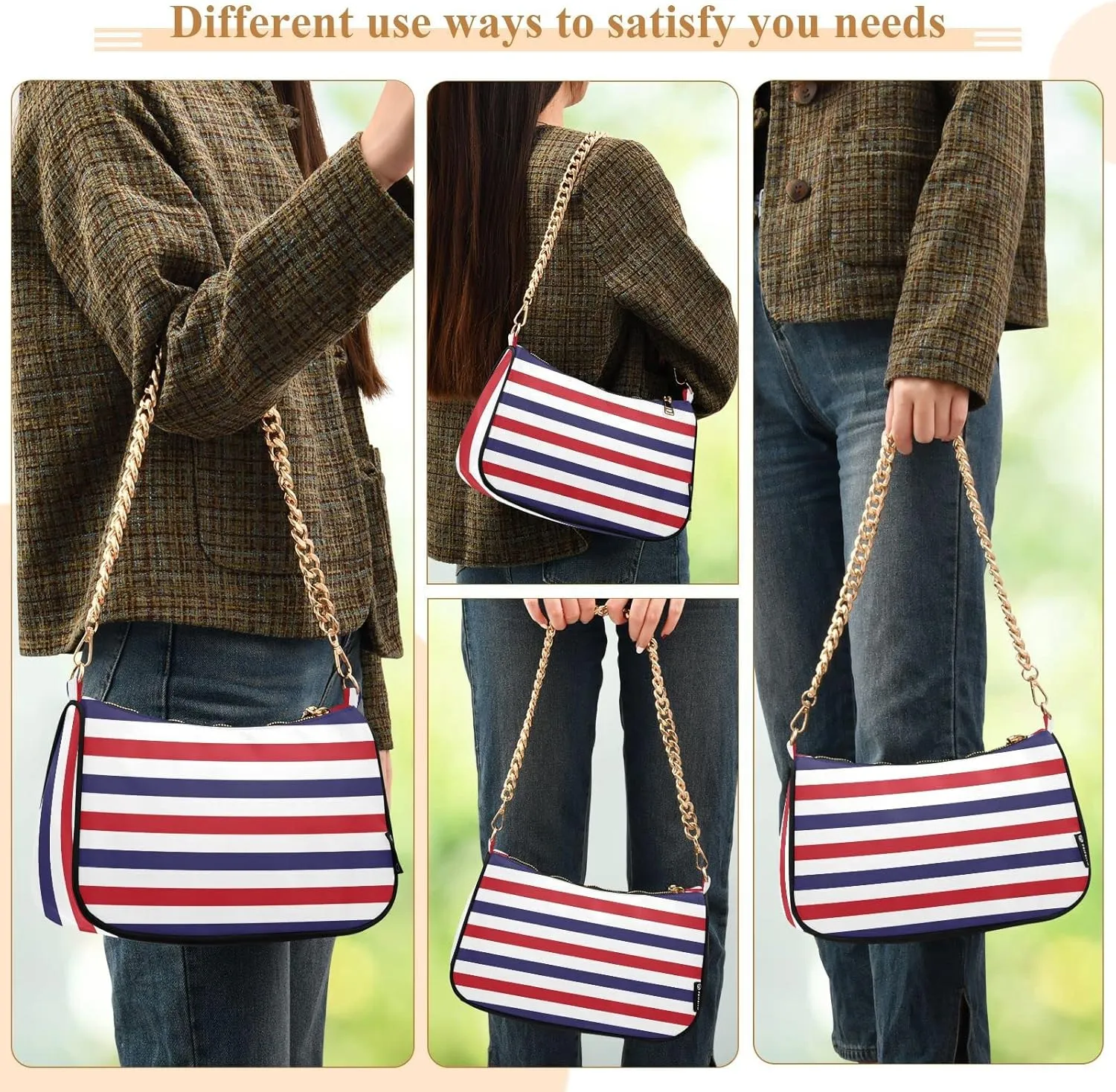 Women Shoulder Bag Crossbody Tote Handbag Chain Bag