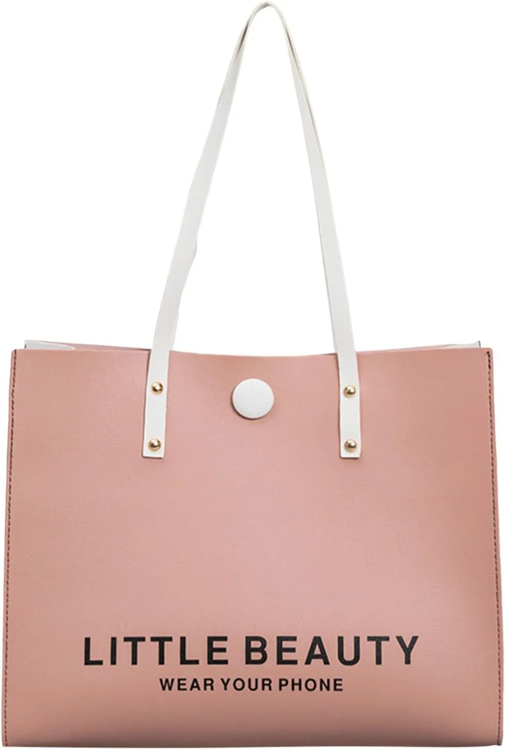 Women Shoulder Bag Fashionable New Pattern Minimalist Decorative Strap Large Capacity Handbag Shoulder (Red, One Size)