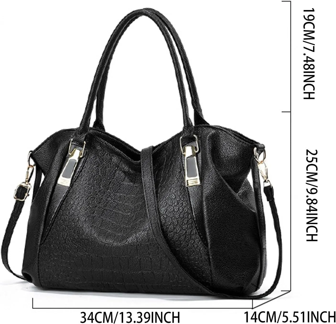 Women Shoulder Handbag Fashionable And Simple Women's Large Capacity Soft Leather Texture Casual Crossbody Bag