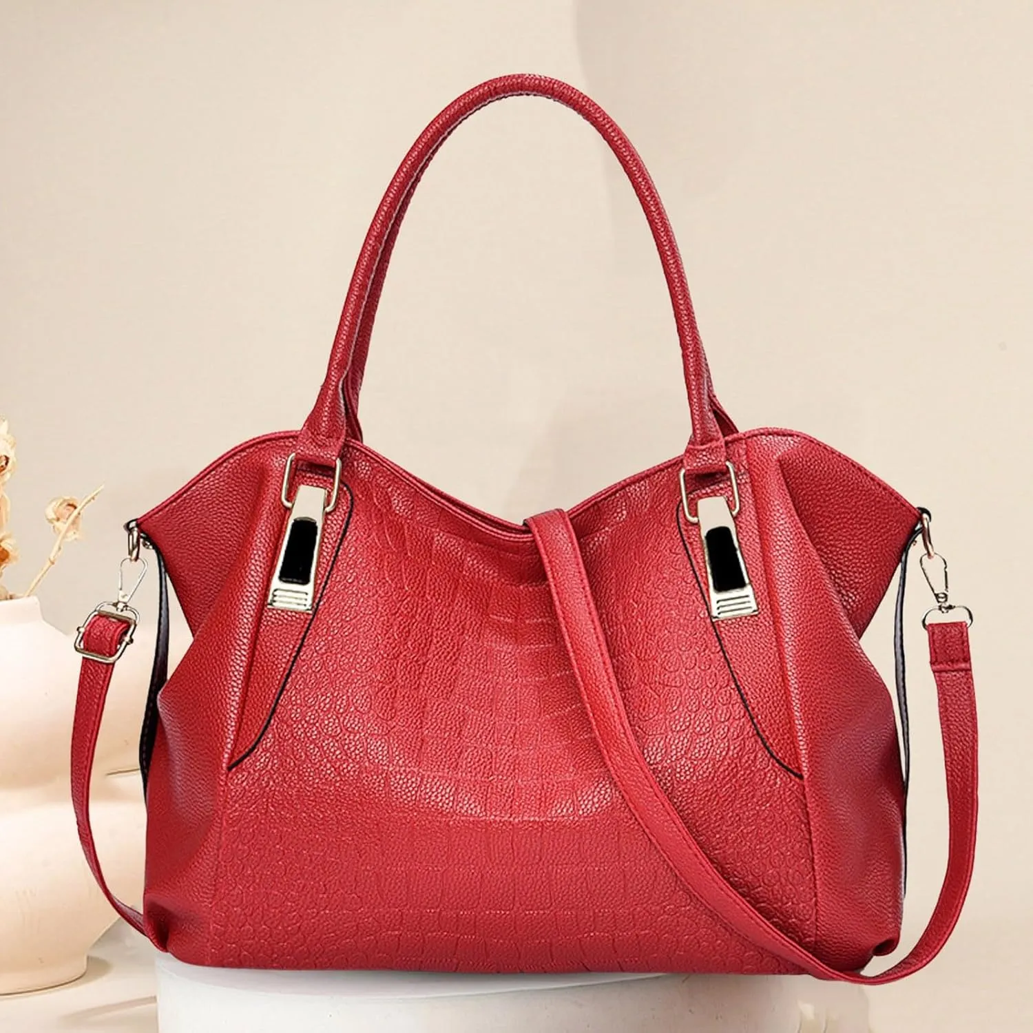 Women Shoulder Handbag Fashionable And Simple Women's Large Capacity Soft Leather Texture Casual Crossbody Bag