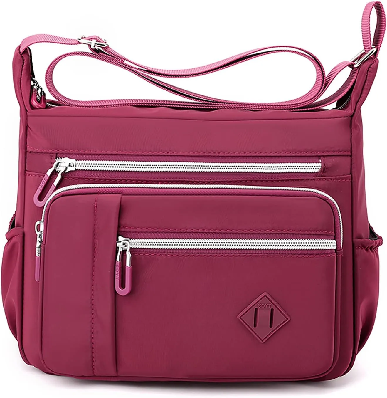 Women Shoulder Handbag Roomy Multiple Pockets Bag Ladies Crossbody Purse Fashion Tote Top Handle Shoulder (One Size)