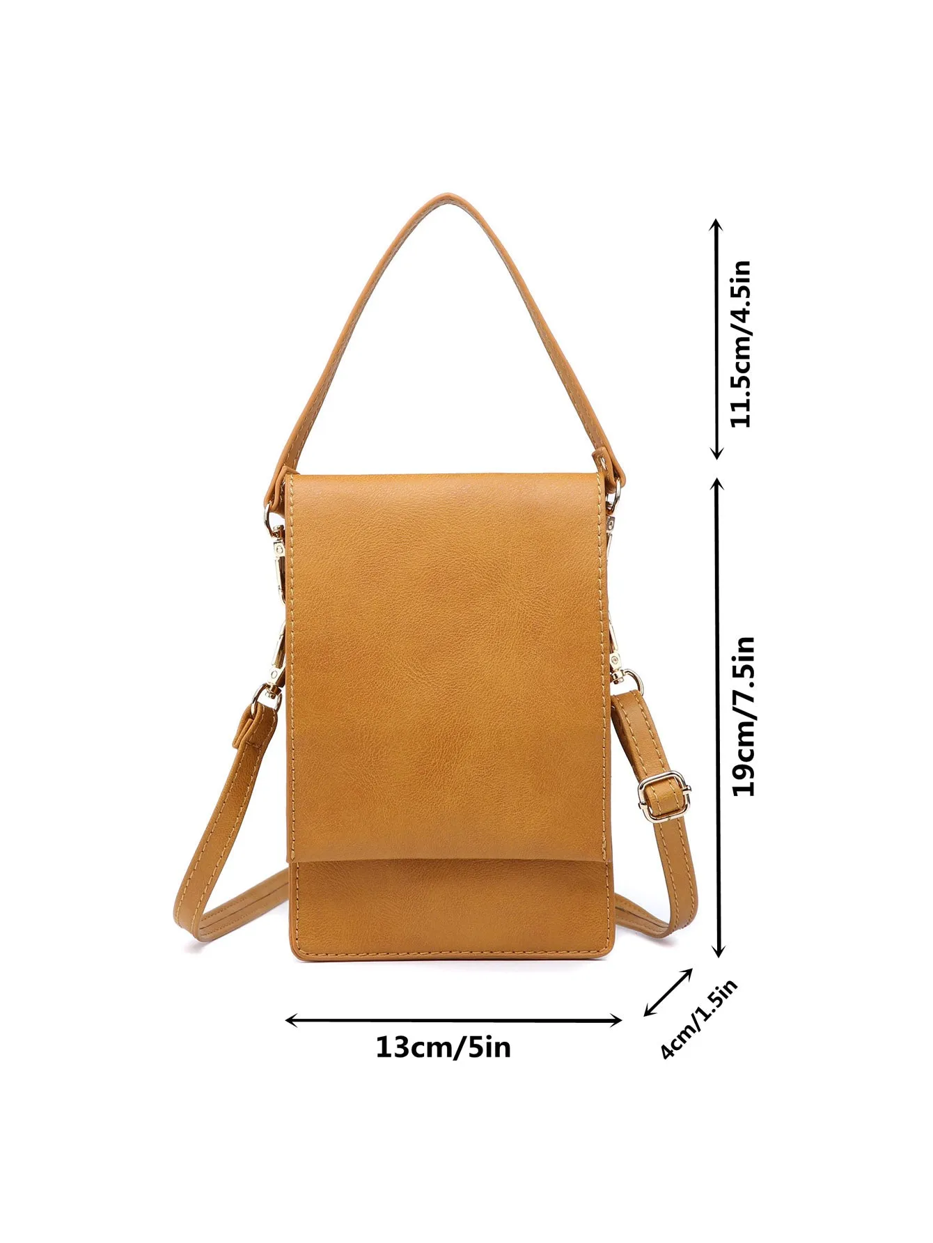 Women Small Crossbody Purse Cell Phone Pouch 2078-3BKS