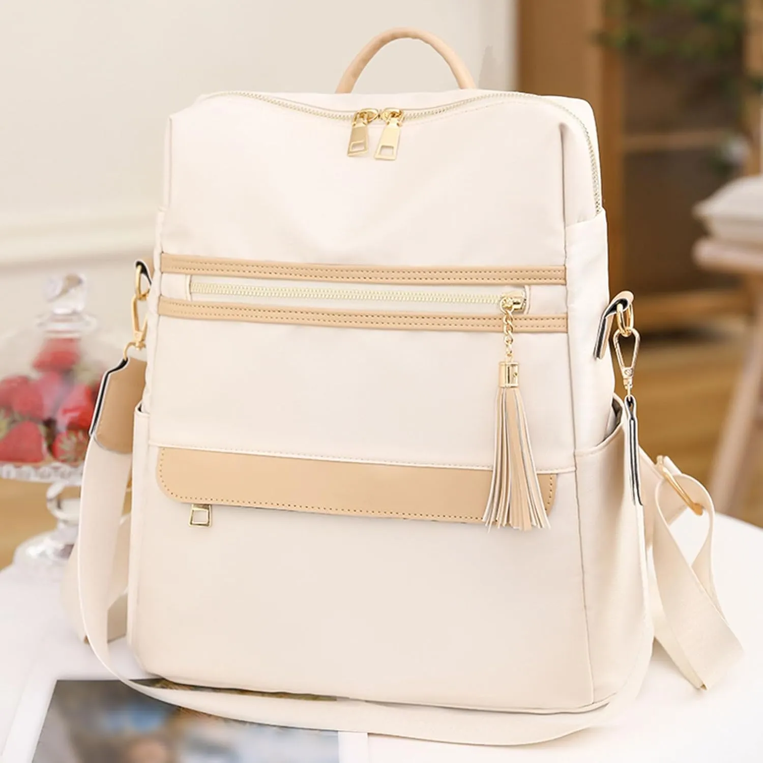 Women's Backpack Fashionable Small Schoolbag Comfortable Practical Layered Backpacks Clear Backpacks for Adults
