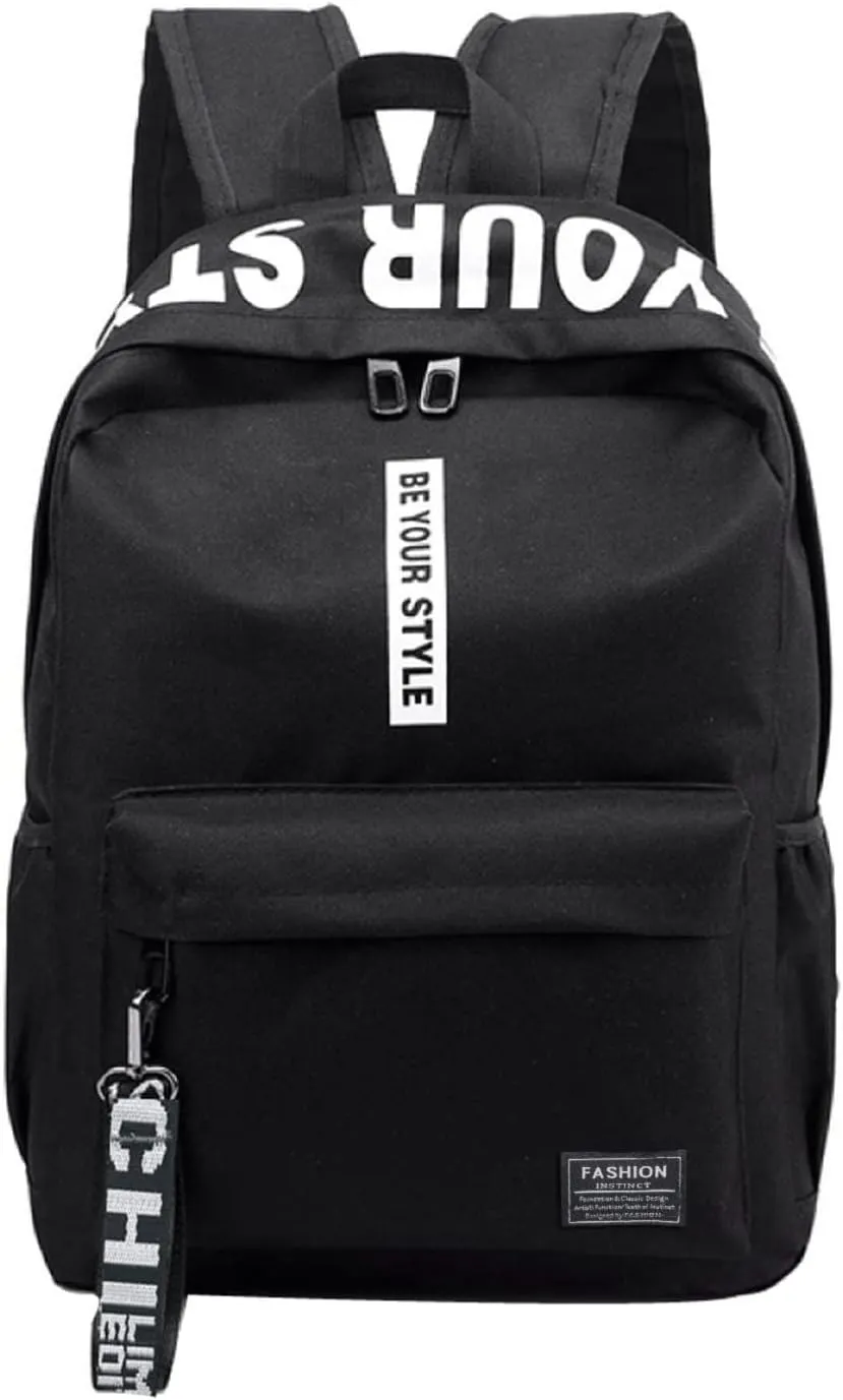 Women's Backpack Fashionable Small Schoolbag Comfortable Practical Layered Backpacks Womens Purses Medium Size(Black)