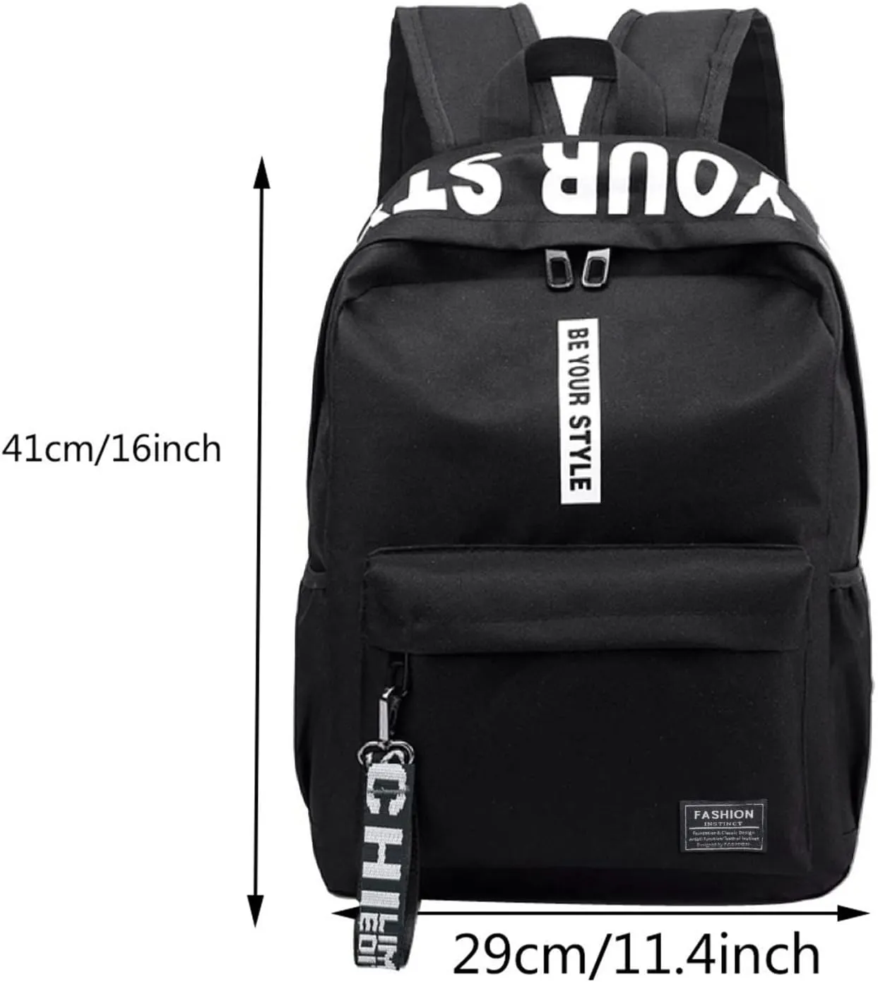 Women's Backpack Fashionable Small Schoolbag Comfortable Practical Layered Backpacks Womens Purses Medium Size(Black)