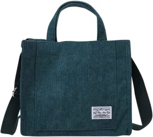 Women's Bag Casual Fashion Canvas Handbag Messenger Corduroy Shoulder Bags over The Shoulder Bags for (Green, One Size)