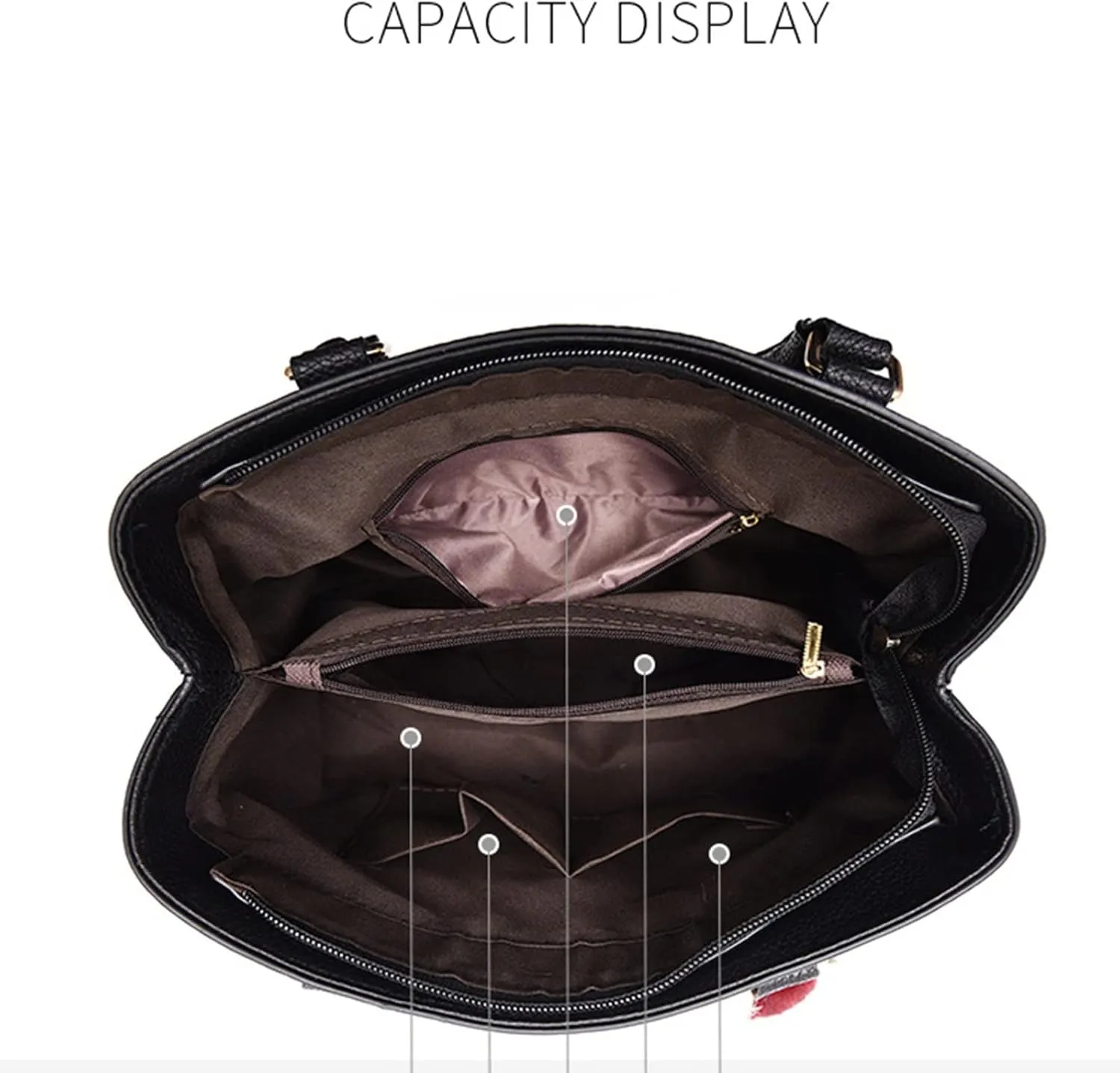Womens Bags Elegant Casual Leather Messenger Bag Large Capacity Handbag Fashion Men's Shoulder Bag (Purple, One Size)